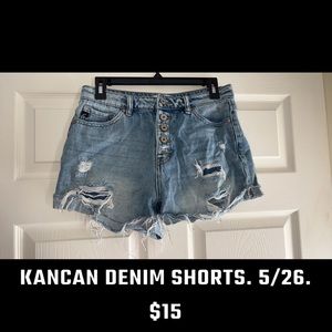 Denim shorts